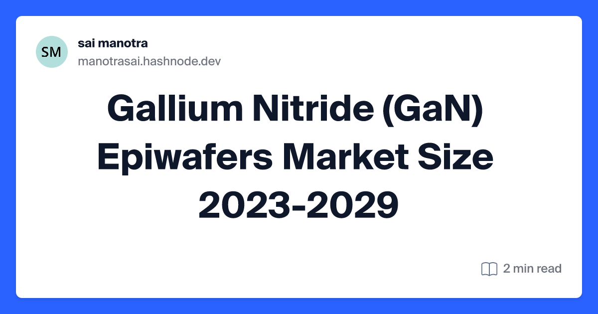 Gallium Nitride (GaN) Epiwafers Market Size 2023-2029