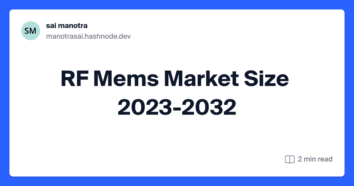 RF Mems Market Size 2023-2032